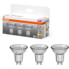 Ledvance Gmbh Osram GU10 LED 2,4W, 230 lm, 2700 K, melegfehér, áttetsző üveg-35 W izzó helyett, 3 darabos - Star Spot PAR16