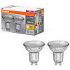 Ledvance Gmbh Osram GU10 LED 4,3W, 350 lm, 2700 K, melegfehér, áttetsző üveg-50 W izzó helyett, 2 darabos - Base Spot PAR16