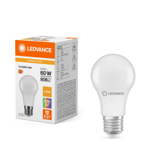 Ledvance LED izzó A60 E27 9,4W = 60W 806lm 2700K meleg fehér LEDVANCE izzó