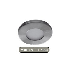 LEDvonal Beépíthető spot lámpatest Marin CT-S80 szatén-nikkel izzó