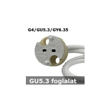 LEDvonal GU5.3 foglalat 12V , G4/GU5.3/GY6.35 is , beépíthető villanyszerelés