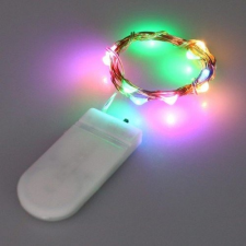 LEDvonal Led fényfüzér , beltéri , 20 db LED , RGB , elemes karácsonyfa izzósor