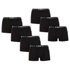 Lee Cooper 7PACK fekete Lee Cooper férfi boxeralsó (PO41014) XL