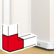  Leg. 075722 Kanyarelem: 90° antimikrobiális 130x50 mm csatornához villanyszerelés