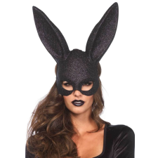 Leg Avenue Glitter Masquerade Rabbit Mask - maszk (fekete) maszk