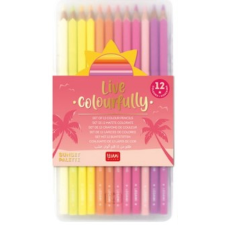 Legami S.p.A. Legami színesceruza készlet, 12db/csomag, Sunset színek STATIONERY színes ceruza