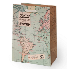 Legami Srl Legami ajándéktasak (M 19x25x11,5 cm), térképes PARTY ajándéktasak