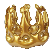 Legami Srl Legami felfújható korona, arany színű (20x16 cm) Party Prince party kellék