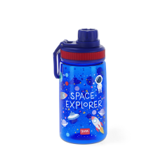 Legami Srl Legami kulacs, gyerek, Space Explorer, űrhajós, 400 ml, WONDERLAND kulacs, kulacstartó