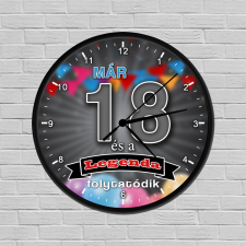 Legendás születésnapi óra 18 falióra
