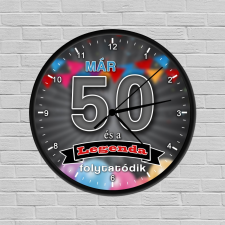 Legendás születésnapi óra 50, Legendás születésnapi óra 50 falióra
