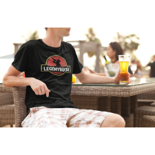  Legénybúcsú Jurassic park fekete póló ajándéktárgy