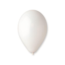  Léggömb, 30 cm, fehér party kellék