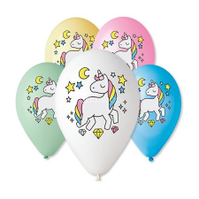 . Léggömb, 30 cm, unikornis party kellék