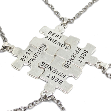  Legjobb Barátok négyes Puzzle medál lánccal nyaklánc