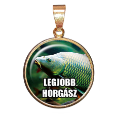 Legjobb horgász medál lánccal vagy kulcstartóval nyaklánc