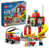 LEGO City Fire: Tűzoltóállomás és tűzoltóautó 60375