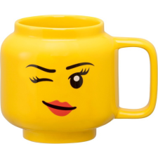 LEGO Copenhagen Winking Girl 255ml Bögre - Sárga bögrék, csészék