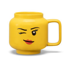 LEGO Copenhagen Winking Girl 530ml Bögre - Sárga (41460803) bögrék, csészék
