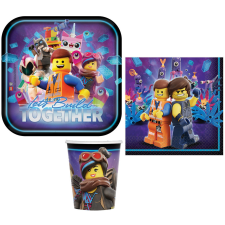 Lego kaland Movie party szett 32 db-os 23 cm-es tányérral party kellék