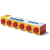 LEGO Room Copenhagen: Ikonikus könyvespolc - Piros