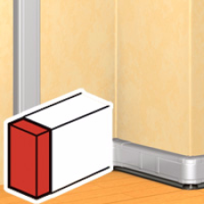 LEGRAND 011115 DLP alu. végzáró 50x105 villanyszerelés