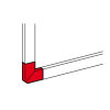 LEGRAND 011242 DLP alu kanyarelem 60x105