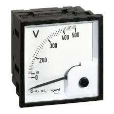 LEGRAND 014661 Lexic V mérő analóg 0-500V AC négyzetes kivágású villanyszerelés