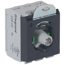 LEGRAND 023008 Osmoz csavaros aljzat - 2 Z 24V~/= - zöld villanyszerelés