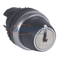 LEGRAND 023953 Osmoz kulcsos 2 fix állású kapcsoló 90° - fekete villanyszerelés