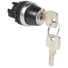 LEGRAND 023954 Osmoz kulcsos 2 fix V állású kapcsoló 90° - fekete villanyszerelés