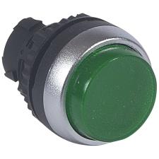 LEGRAND 024027 Osmoz reteszelt kiálló világító nyomógomb - zöld ( Legrand 024027 ) villanyszerelés
