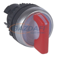LEGRAND 024041 Osmoz forgatókaros 2 fix állású világító kapcsoló 90° - piros villanyszerelés