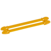 LEGRAND 038464 Duplix 14 karakter tartó sárga