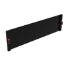 LEGRAND 046540 LEGRAND előlap, acél, tömör, 3U-19", gyorspántos rögzítés, fekete, LCS2