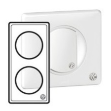 LEGRAND 069002 Céliane 2-es keret, antibakteriális villanyszerelés