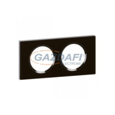 LEGRAND 069302 Céliane kettes keret, feketeüveg villanyszerelés