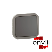 LEGRAND 069801L, Plexo 55 váltókapcsoló 10A, antracit villanyszerelés