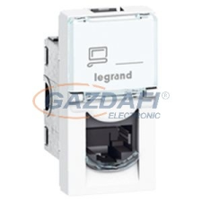 LEGRAND 076583 Program Mosaic RJ45 aljzat Cat 6 STP, 1 modul, fehér, antimikrobiális villanyszerelés