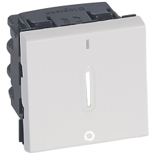 LEGRAND 077052 Program Mosaic fényjelzéssel 2m fehér kétpólusú kapcsoló villanyszerelés