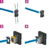 LEGRAND 079165L Program Mosaic RJ45 aljzat Cat 6 FTP, 2 modul, matt fekete