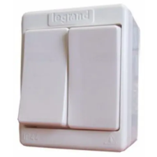 LEGRAND 083905 Kontállux IP44 csillárkapcsoló fehér villanyszerelés