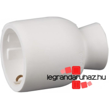 Legrand 2P+F földelt, hátsó bekötésű műanyag csatlakozóaljzat, fehér 050317 villanyszerelés