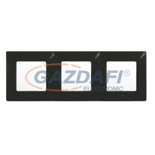 LEGRAND 397053 Niloé hármas keret, onyx fekete villanyszerelés