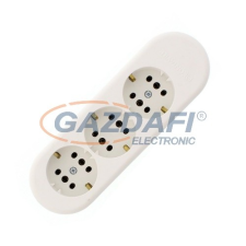 LEGRAND 3x2P+F elosztósor vezeték nélküli, fehér villanyszerelés