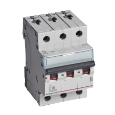 LEGRAND 403543 TX3 Kismegszakító. 3P, 10A, C karakterisztika, 6kA villanyszerelés