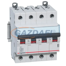 LEGRAND 403762 TX3 kismegszakító 4P D0,3 6000A/6kA BIC villanyszerelés