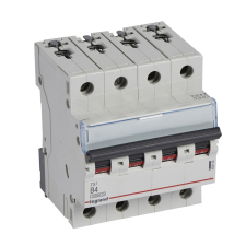 LEGRAND 404150 TX3 Kismegszakító. 4P, 4A, B karakterisztika, 10kA villanyszerelés