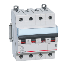 LEGRAND 404262 TX3 Kismegszakító. 4P, 63A, C karakterisztika, 10kA villanyszerelés