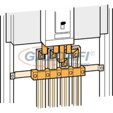 LEGRAND 404442 VX3 400 gyári csatlakozó hátsó sínezés megtáplálása DPX 630 készülékkel villanyszerelés